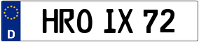 Trailer License Plate